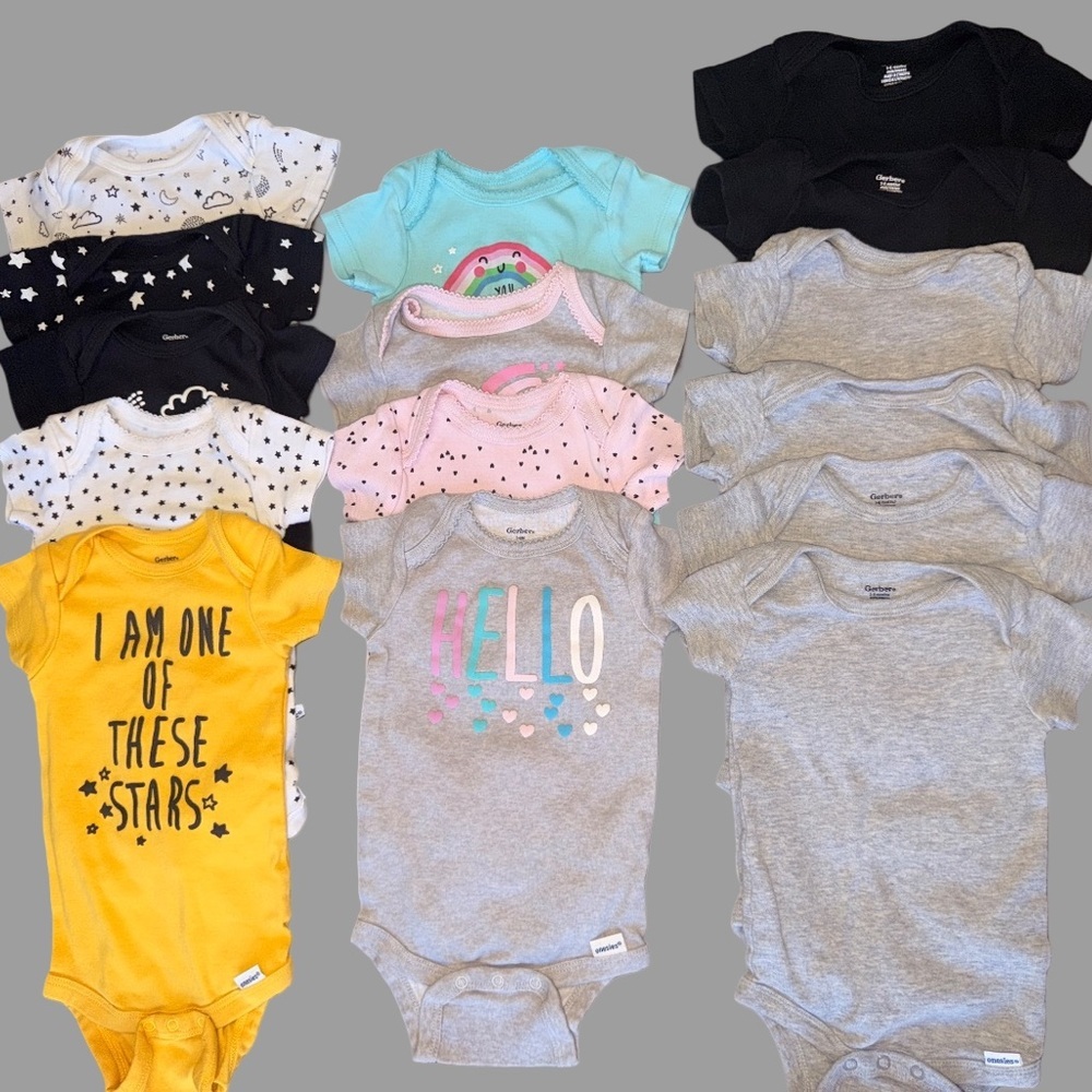 Carter's Baby Girl Bodysuit Bundle | 15 Pieces | 3-6 Months | Like New